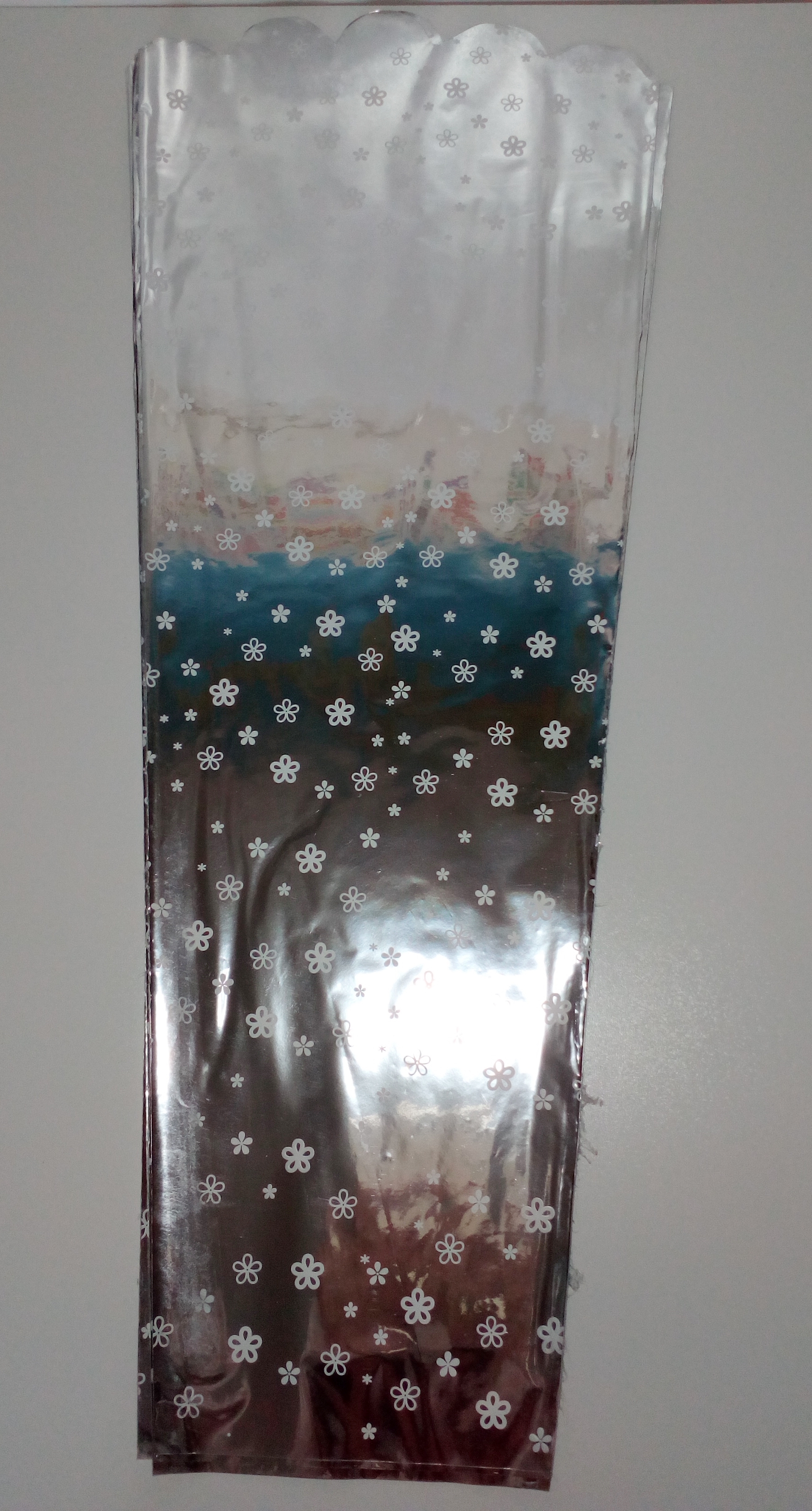 Sáčok tatrafan-metafan, s potlačou, na 3 kvety , 15/28x70 cm
