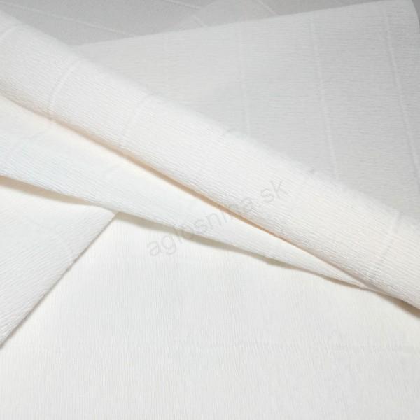 Krepový papier biely