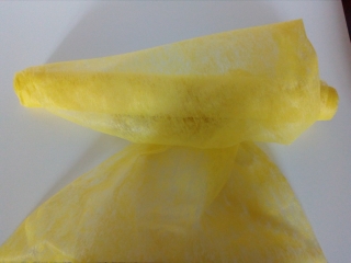 Dekoračný vlizelín hladký žltý