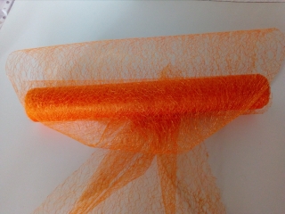 Dekoračná pavučina jemná, oranžová