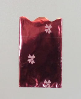 Darčekový sáčok červený 10x15 cm s potlačou