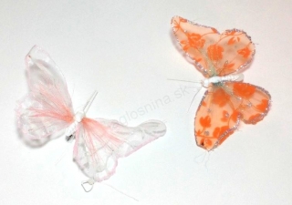 Dekoračné motýle na štipci 18x10 cm